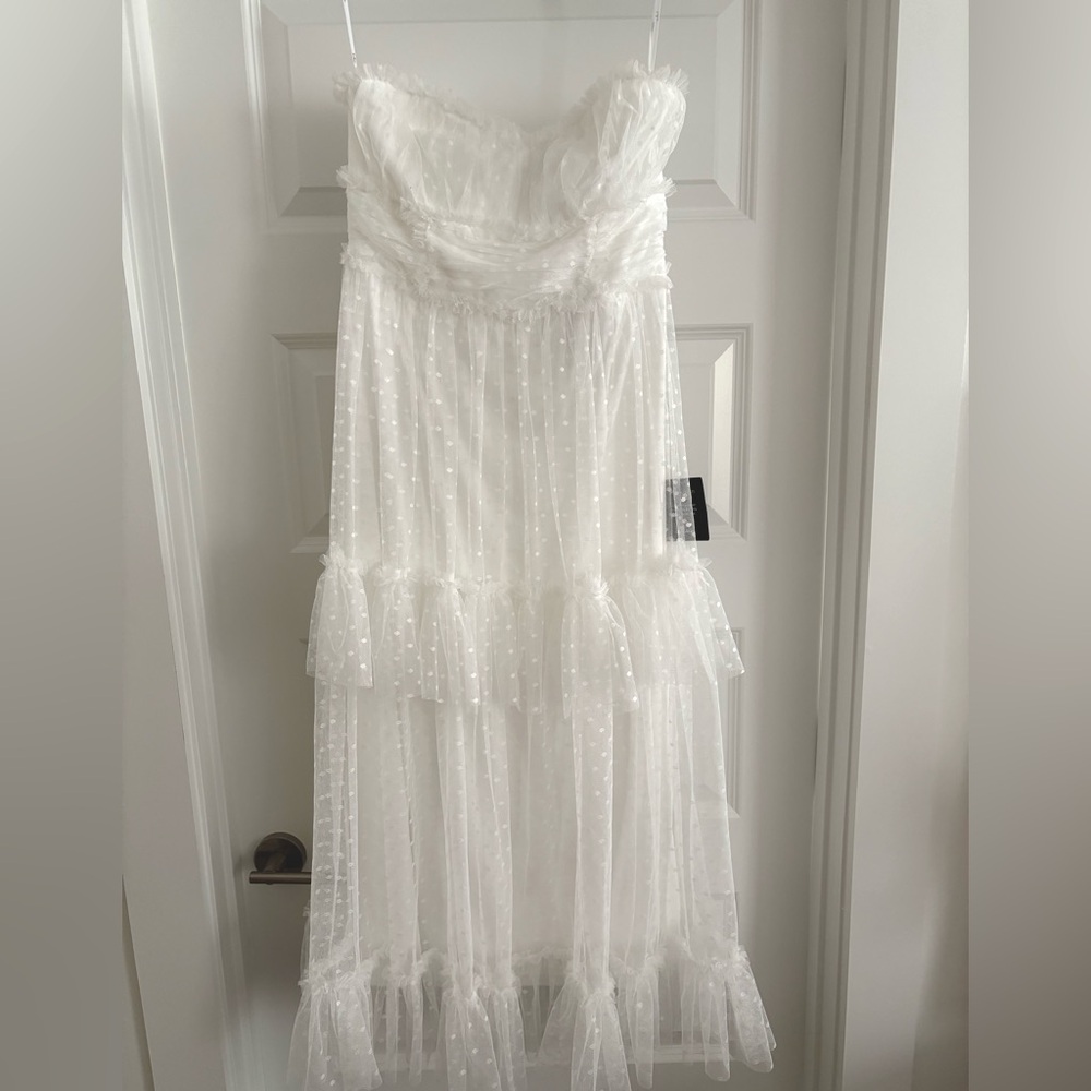 Lulus Strapless White Dress